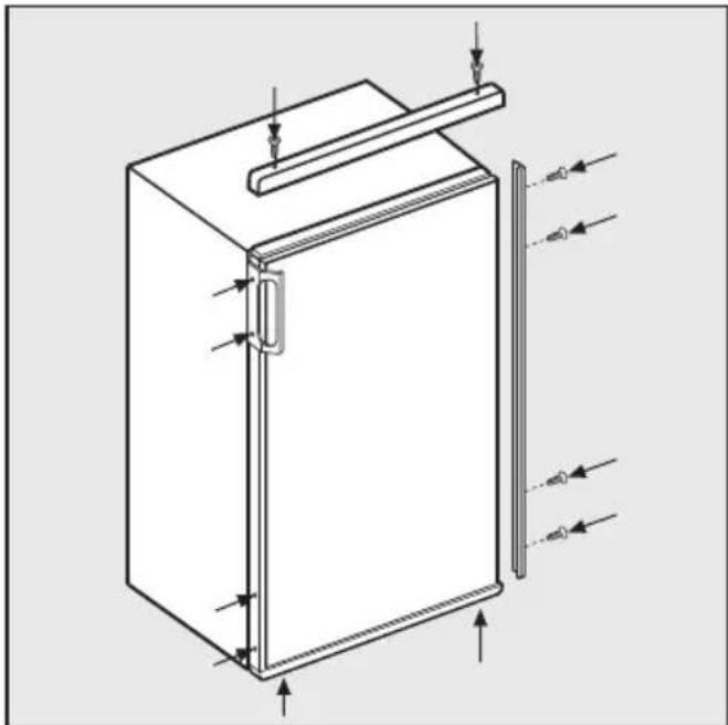 MIELE K 5224 EF - Gerätetür montieren - 7