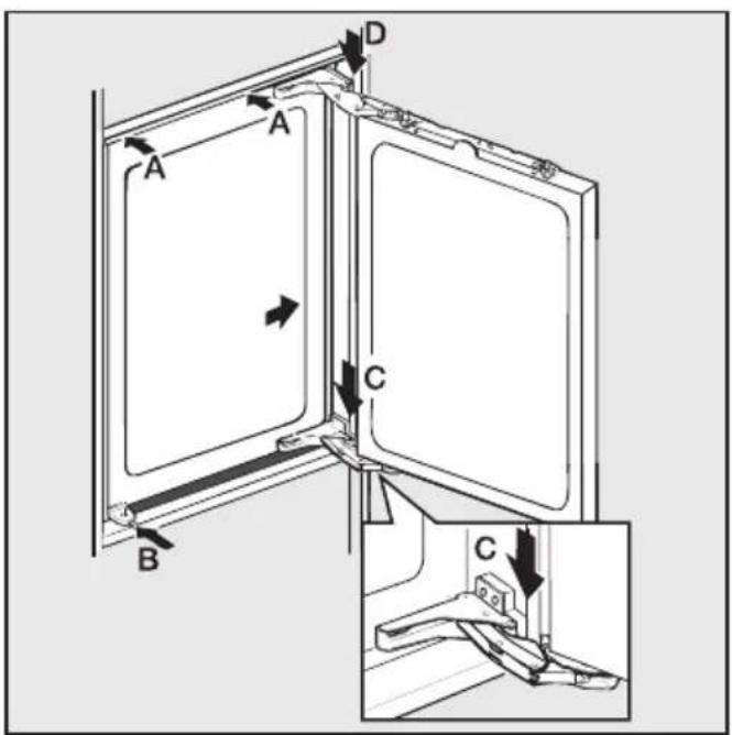 MIELE K 5224 IF-1 - Gewicht der Möbeltür - 8