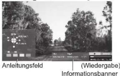 Anleitungsfeld (Wiedergabe) Informationsbanner