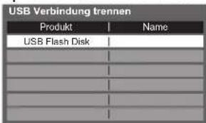 USB Verbindung trennen Produkt | Name USB Flash Disk | | :| | :| | :| | :| | :| | :| | :|