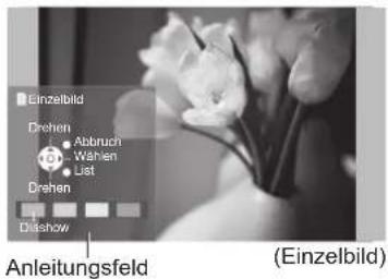Einzelbild Drehen Abbruch Wählen List Drehen Disshow Anleitungsfeld (Einzelbild)