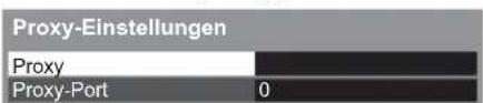 Proxy-Einstellungen Proxy Proxy-Port 0