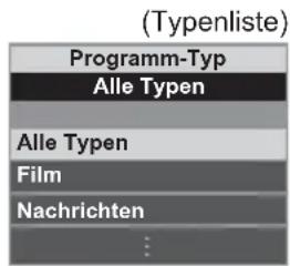 (Typenliste) Programm-Typ Alle Typen Alle Typen Film Nachrichten