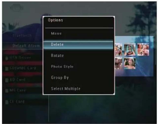 Options Move Delete Rotate Photo Style Group By Select Multiple