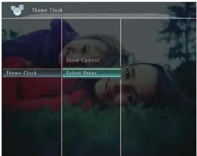 Theme Clock Show Current Theme Clock Select Other