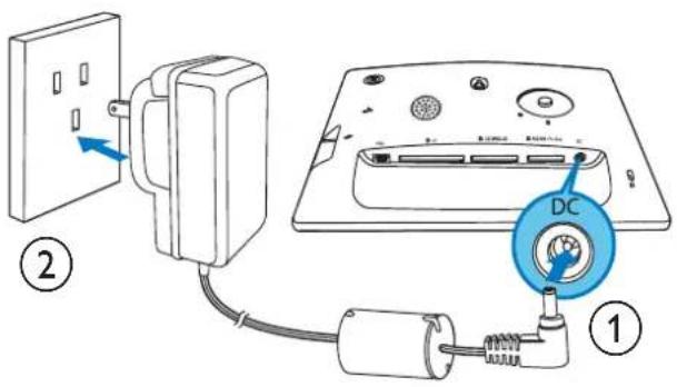 Diagram showing installation of a wall-mounted device with labeled components and connection points