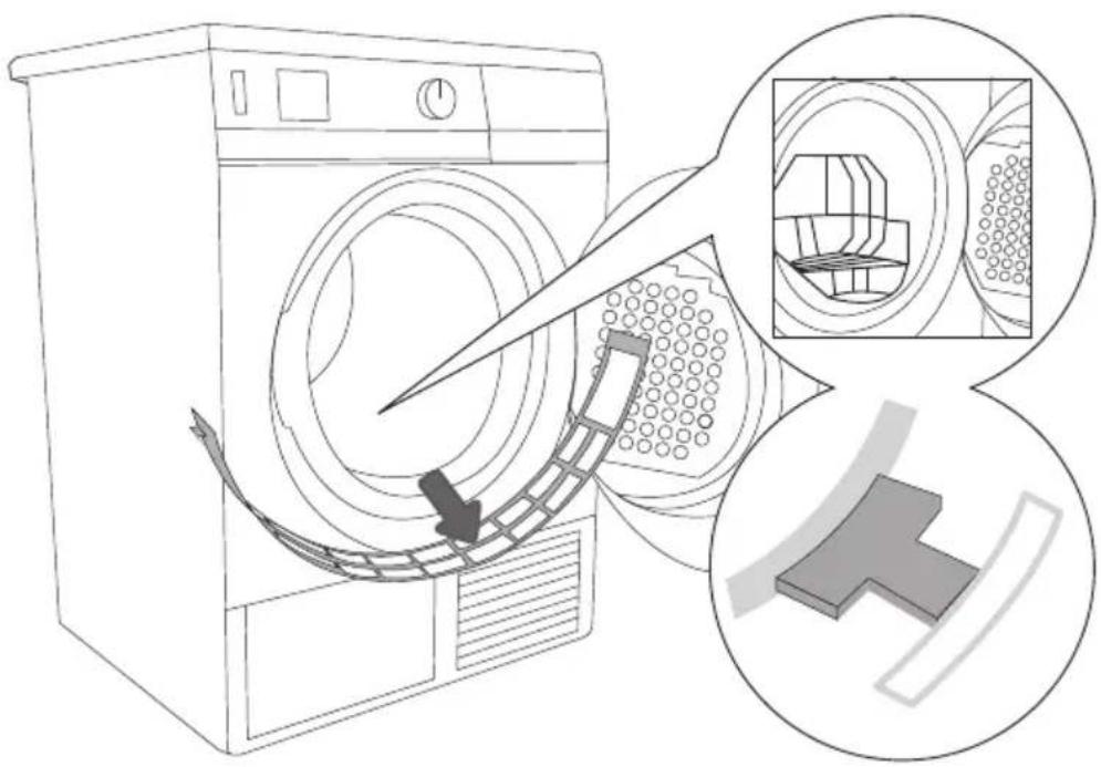 GORENJE D7465A++ - Setzen Sie den Filter nach dem Trocknen im Korb wieder ein. - 1