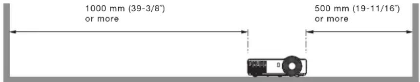 PANASONIC PT-LW271E - Notes on projector placement and operation - 2