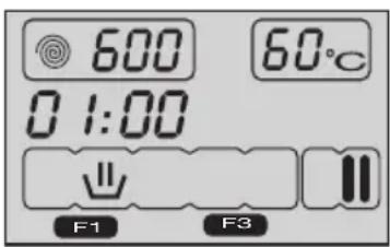 600 0 1:00 60°C F1 F3