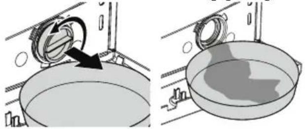 Elektra Bregenz WAF 7316 A - Restliches Wasser ablaufen lassen und Pumpenfilter reinigen - 4