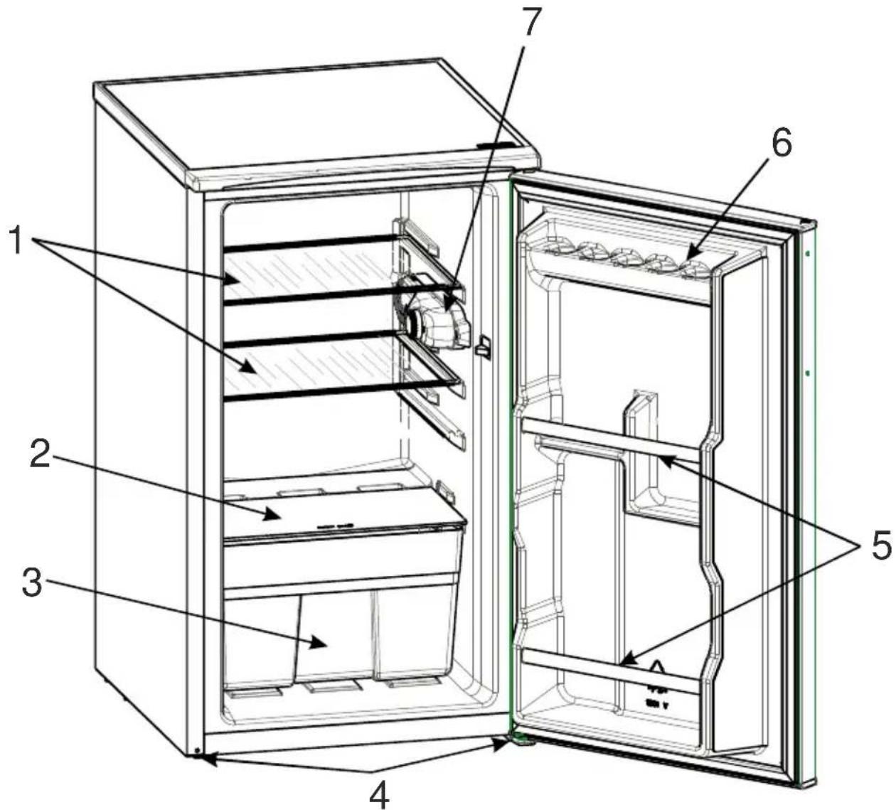 GORENJE KR30914AW - ČASTI SPOTREBIČA A ODDELENIA - 1