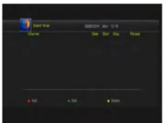 Event Total 00/01/2011 Mon 12:15 Channel Date Start Stop Request Air Bus Delivery
