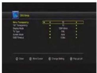 MEGASAT HD Stick 510se - OSD Einstellung - 1