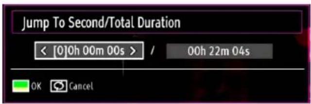 Jump To Second/Total Duration < [0]0h 00m 00s > / 00h 22m 04s OK Cancel