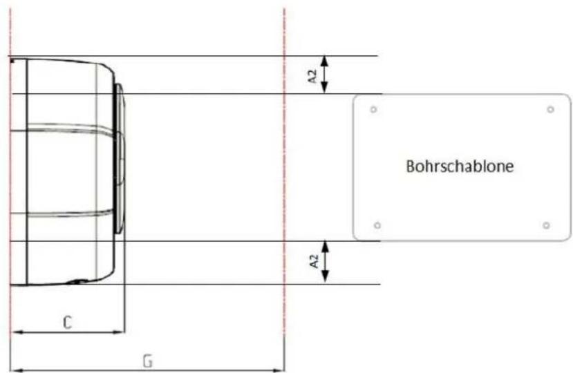 A2 Bohrschablone A2 C G