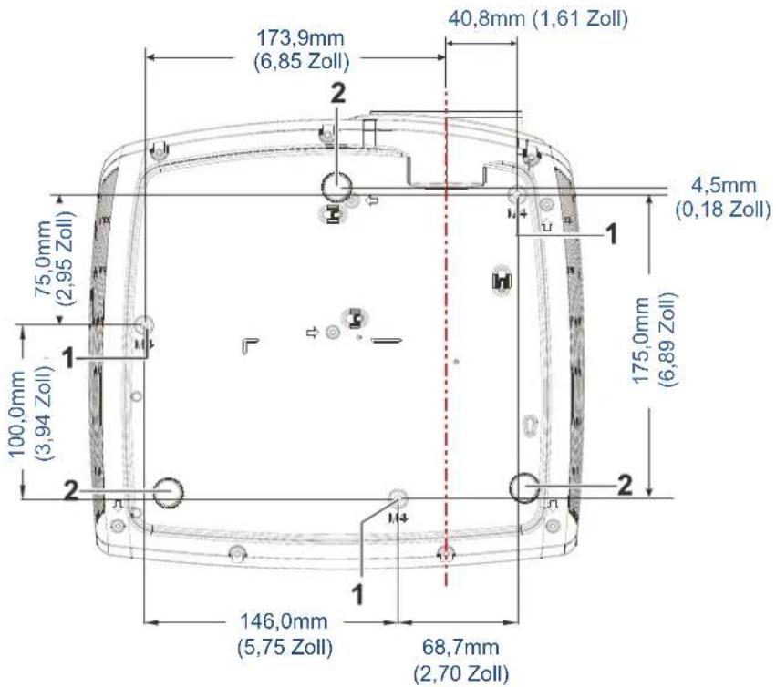 173,9mm (6,85 Zoll) 40,8mm (1,61 Zoll) 2 75,0mm (2,95 Zoll) 100,0mm (3,94 Zoll) 1 146,0mm (5,75 Zoll) 68,7mm (2,70 Zoll) 1 175,0mm (6,89 Zoll) 4,5mm (0,18 Zoll) 2