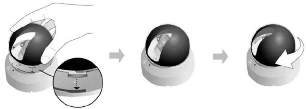 PLUSTEK Security IPcam P1100 - Das Justieren der Linse - 4
