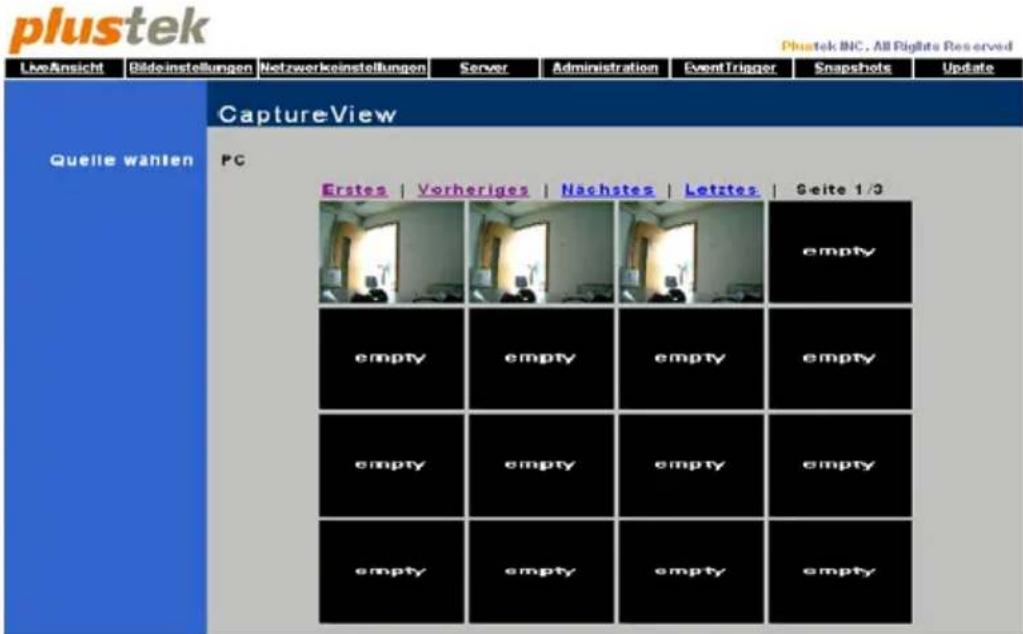 plustek LiveAnsicht Bildeinstellungen Netzwerkeinstellungen Server Administration EventTrigger Snapshots Update Quelle wählen CaptureView PC Erstes | Vorheriges | Nachstes | Letztes | Seite 1/3 empty empty empty empty empty empty empty empty empty empty empty empty empty