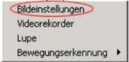 Bildeinstellungen Videorekorder Lupe Bewegungserkennung ▶
