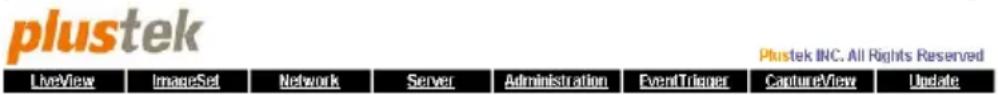 plustek LiveView ImageSet Network Server Administration EventTrigger CaptureView Update Plustek INC. All Rights Reserved