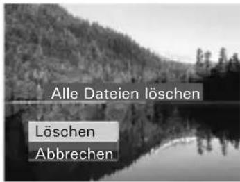 Alle Dateien löschen Löschen Abbrechen