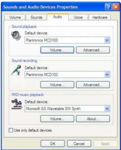 PLANTRONICS MCD100-M - Confirming MCD100-M is Configured as Microsoft Office Communicator 2007 Speakerphone - 6