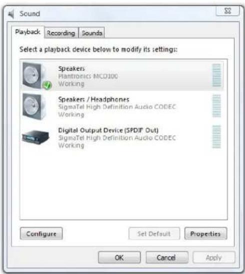 PLANTRONICS MCD100-M - Confirming MCD100-M is Configured as Microsoft Office Communicator 2007 Speakerphone - 7
