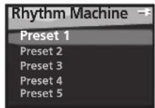 PIONEER STZ-D10T-G - Verwenden Sie ▲/▼, um „Rhythm Machine“ zu wählen, und drücken Sie dann ENTER. - 1