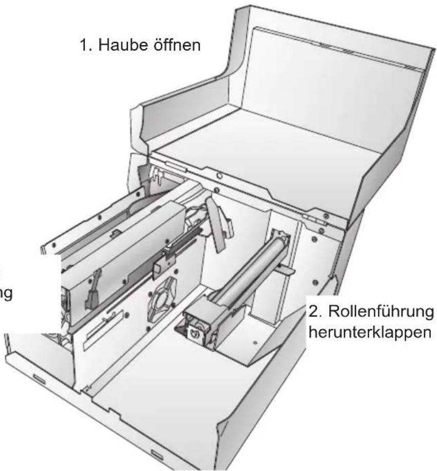 PRIMERA LX810e - Einlegen der Etiketten - 1