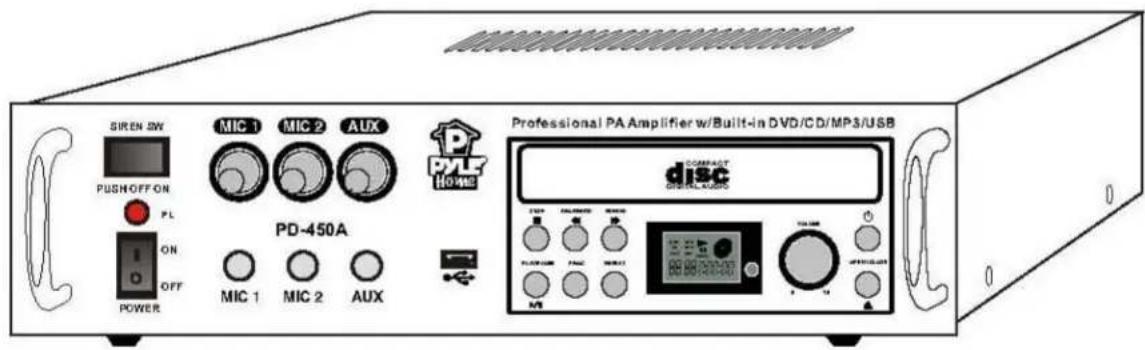 Pyle PD450A - Owners Manual PD450A - 1