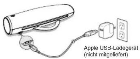 Apple USB-Ladegerät (nicht mitgeliefert)