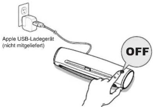 Apple USB-Ladegerät (nicht mitgeliefert) OFF
