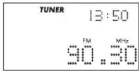 TUNER 13:50 FM MHz 90.30
