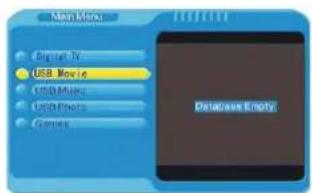 New Store Digital TV USB Movie USB Music USB Photo Games Database Empty