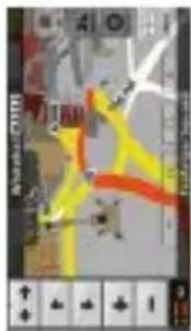 Screenshot of a software interface showing a 3D coordinate system with labeled axes and a highlighted red arrow pointing to a yellow star.