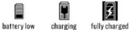 battery low charging fully charged