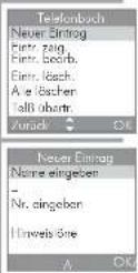 SAGEM Illion A1 Eco Duo SoftBundle - Einen Telefonbucheintrag von Hand einfügen - 2