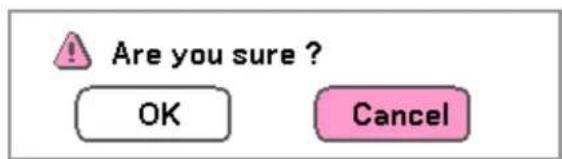 Are you sure ? OK Cancel
