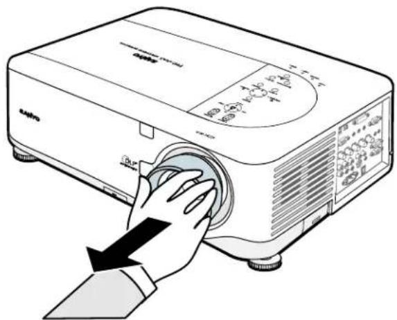 SANYO PDG-DXT10L - Removing the Existing Lens From the Projector - 1