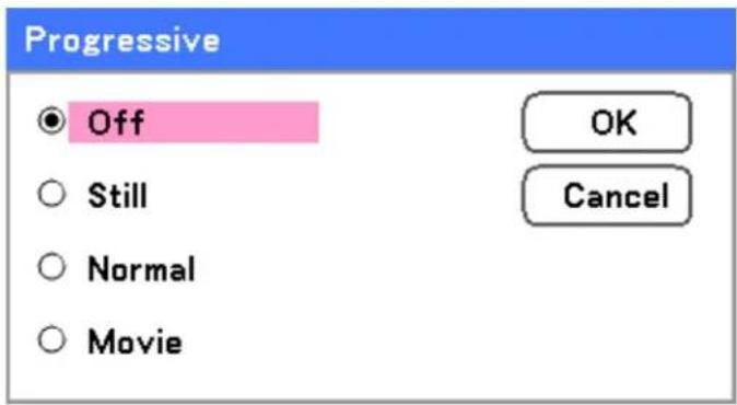 Progressive Off Still Normal Movie OK Cancel