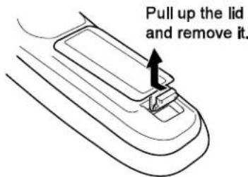 Pull up the lid and remove it.