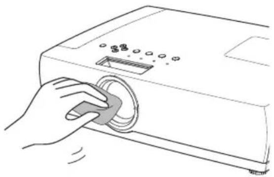 SANYO PLC-XC55 - Cleaning the Lens Cover - 1