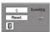 SANYO PLC-XC55 - Resetting the Scroll Counter - 2
