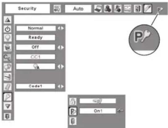 Security Auto Normal Ready Off CC1 Code1 On1