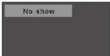 No show