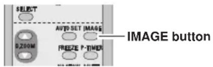 $ELECT AUTO SET IMAGE DZOOM FREEZE P-TIMER IMAGE button