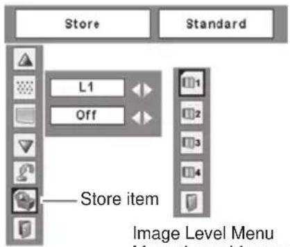 Store Standard L1 Off Store item Image Level Menu