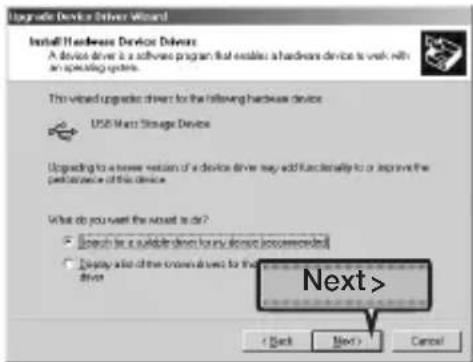 Upgrade Device Driver Wizard Install Hardware Device Drivers A device driver is a software program that enables a hardware device to work with an expanding system. This wired upgrade driver for the following hardware device USB Smart Storage Devices Upgrading to a newer version of a device driver may add functionality to or improve the performance of this device. What do you want the reset to dir? • Search for a quick drive (any dense) (nonrepeated) • Display also of the common drive for the driver Next > < Back Next > Cancel