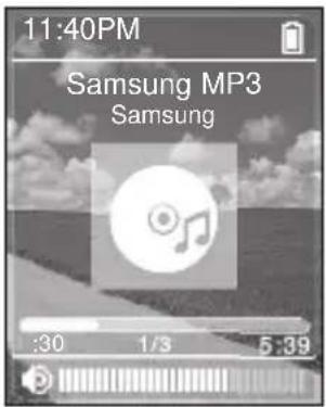 11:40PM Samsung MP3 Samsung :30 1/3 5:39