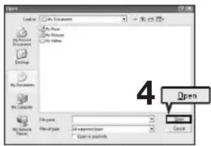 Locks My Documents My Files My Pictures My Frames Dingling My Documents My Complete My Networks Frames My Format File of type Set up from Open Open to pushouts 4 Open Cancel
